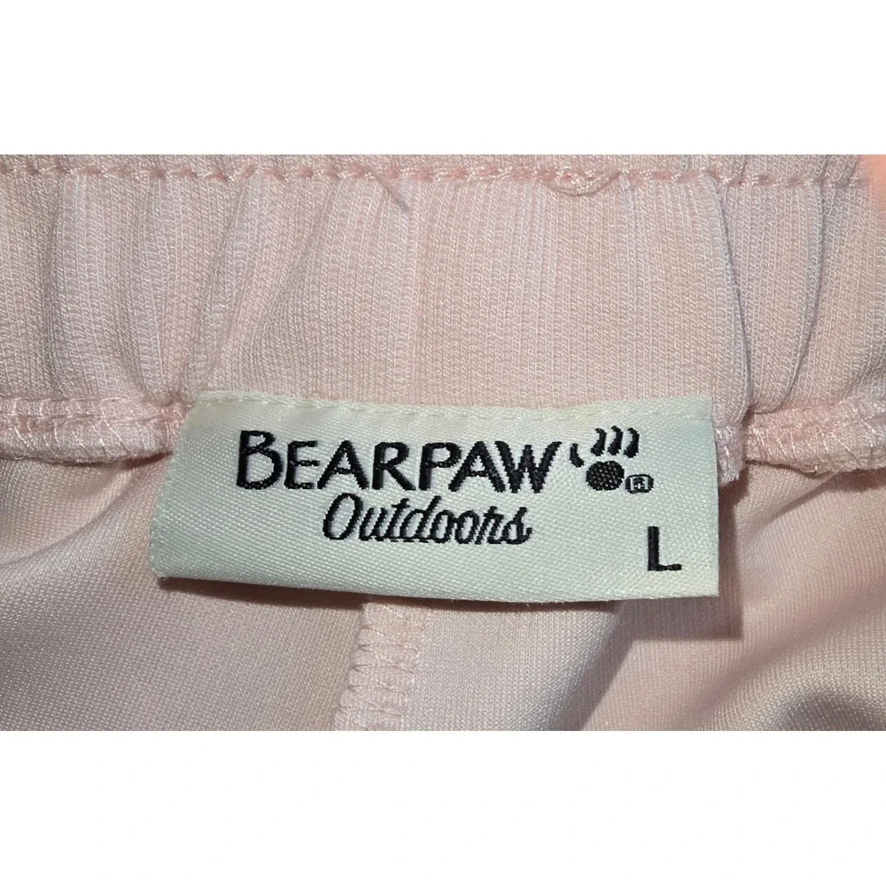 Bearpaw Outdoors Womens Pink Ribbed Active Shorts Large WW56233-650-9AA NWT‎